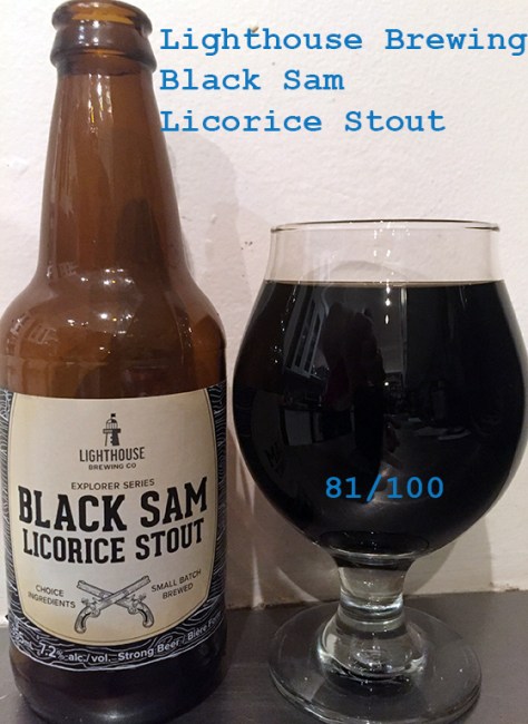 Beer 2 - Lighthouse Brewing - Black Sam Licorice Stout